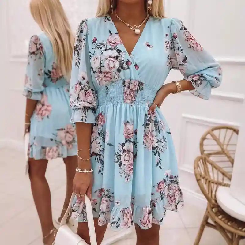 Sky Blue Floral