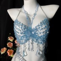 Blue Strapless