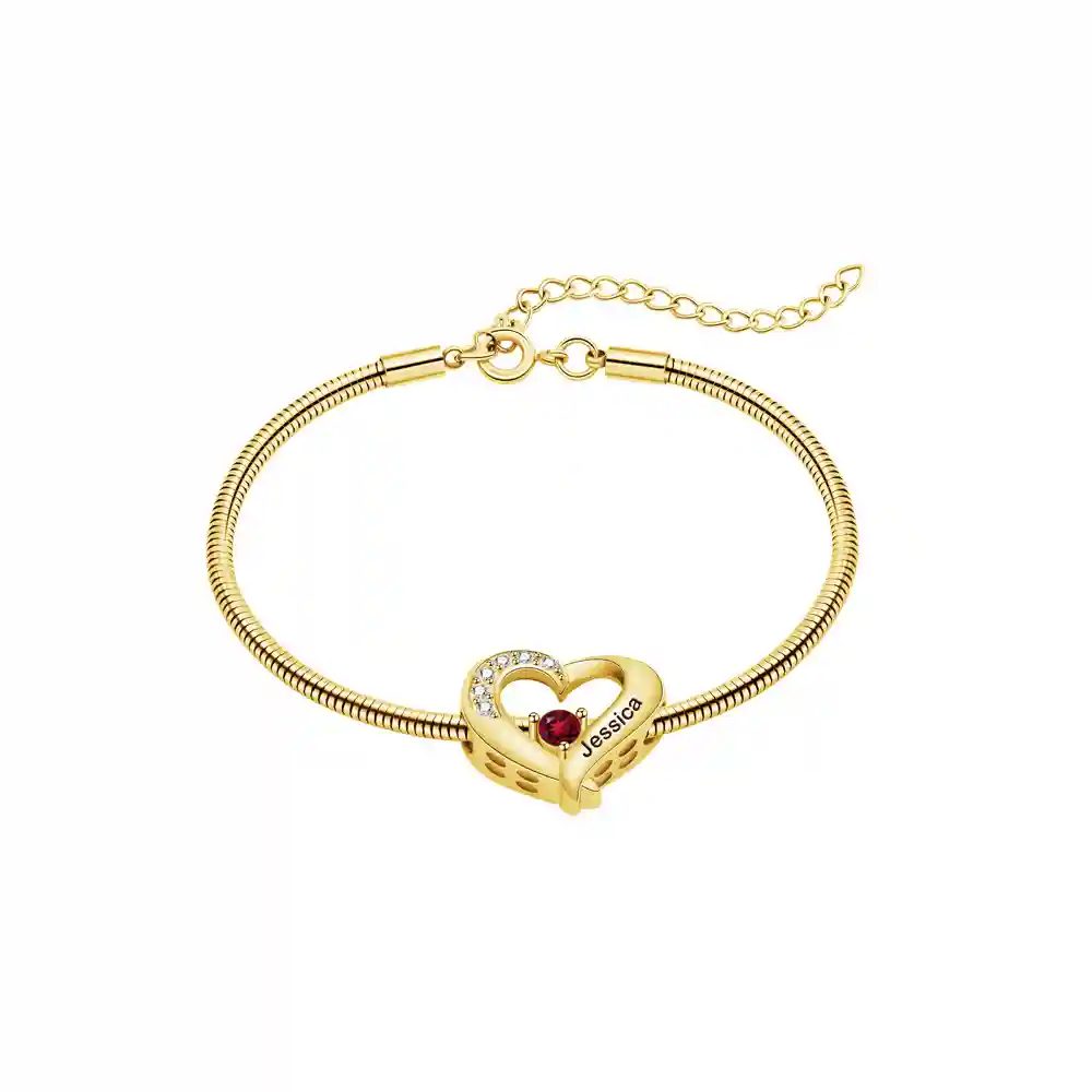 Gold-Bracelet-3 Hearts