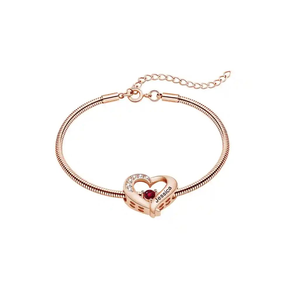 Rose Gold-Bracelet-1 Heart