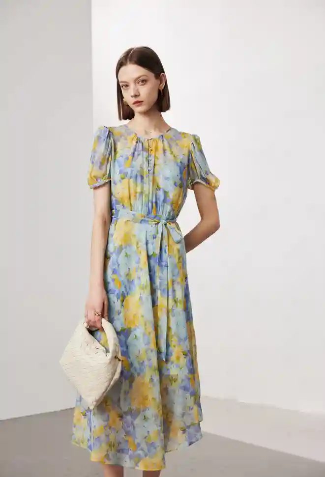 Yellow And Blue Blooming