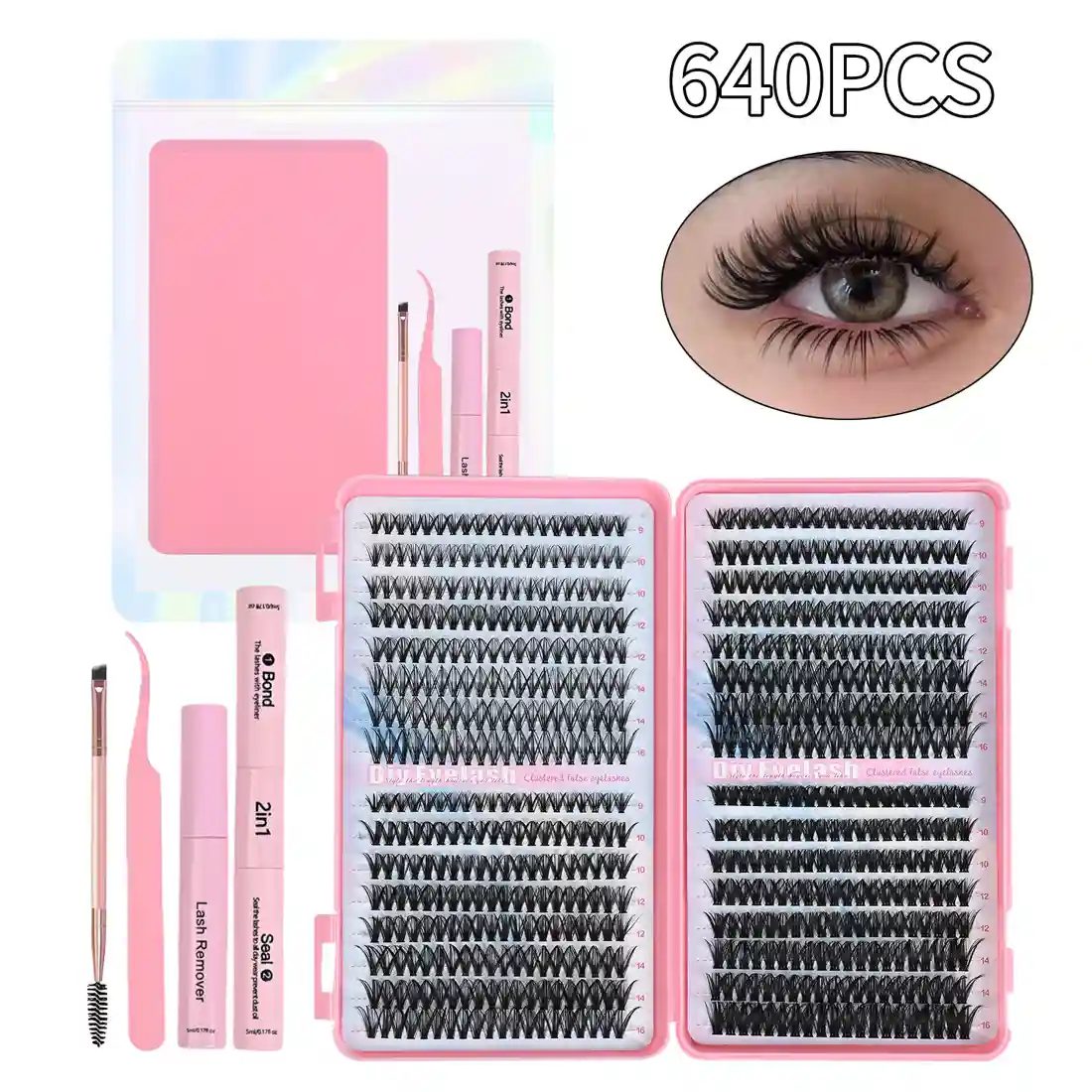 Eyelash Book And 4Pcs Tool Set