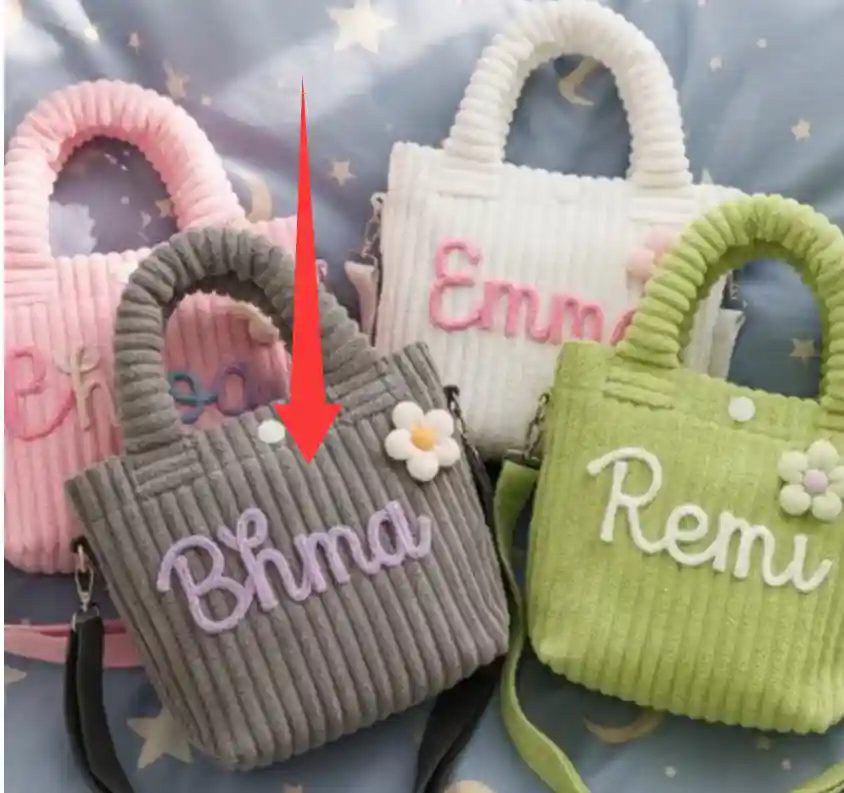 Grey-Multicolored Hand Embroidery