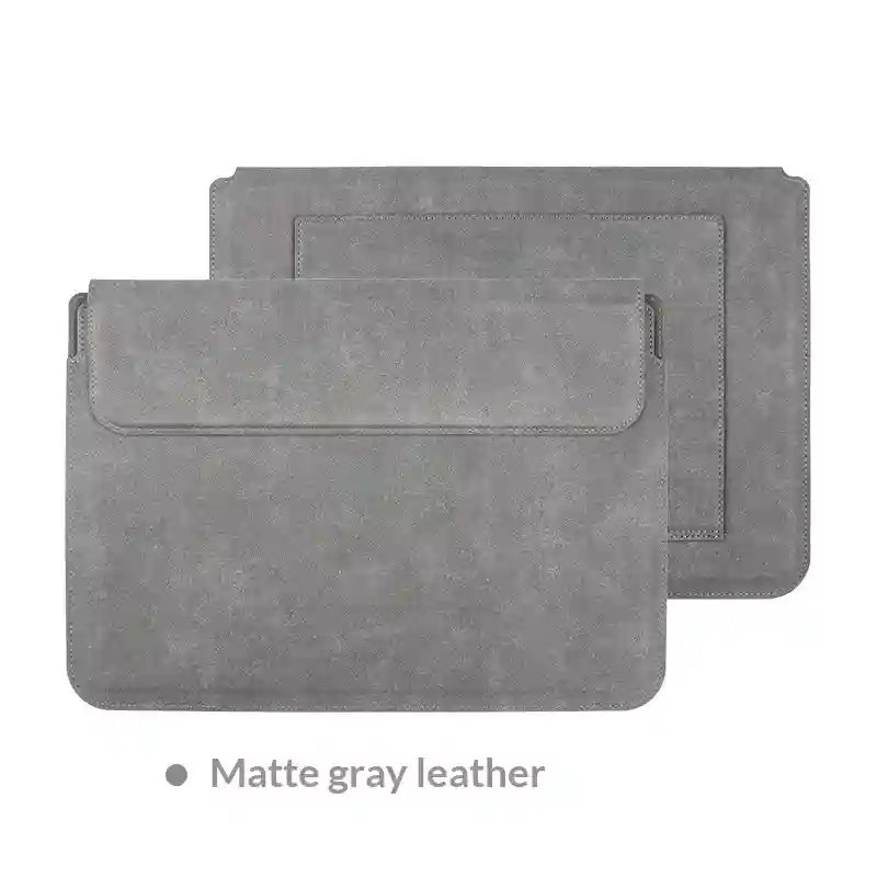 Matte Leather In Gray