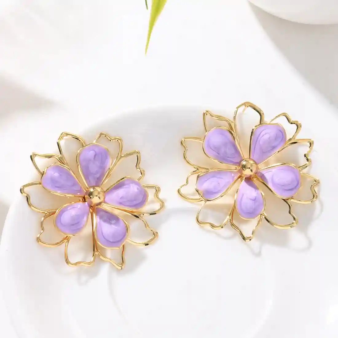 Purple Earrings