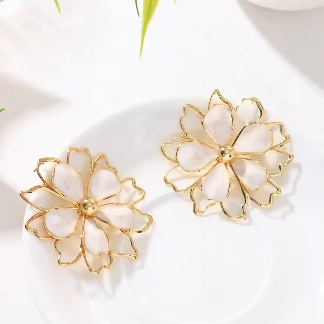 White Earrings