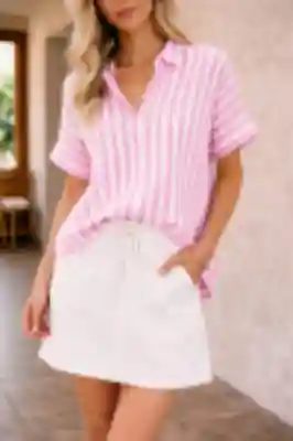 Pink And White Stripes