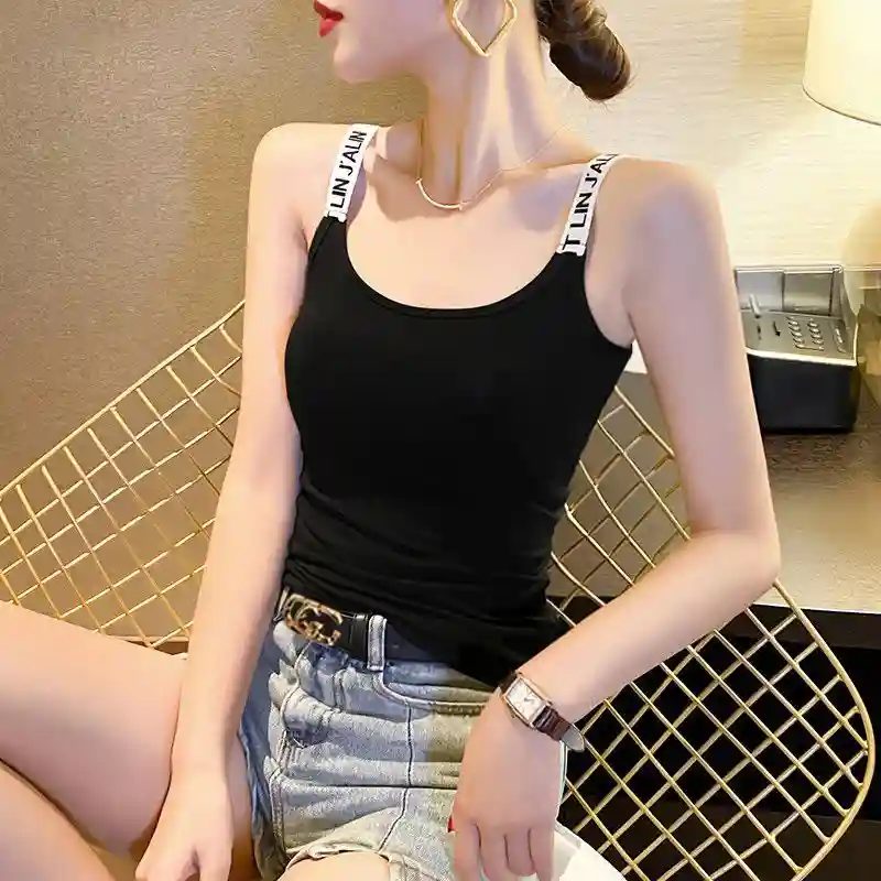 Black-2Xl-Letter Single Strap