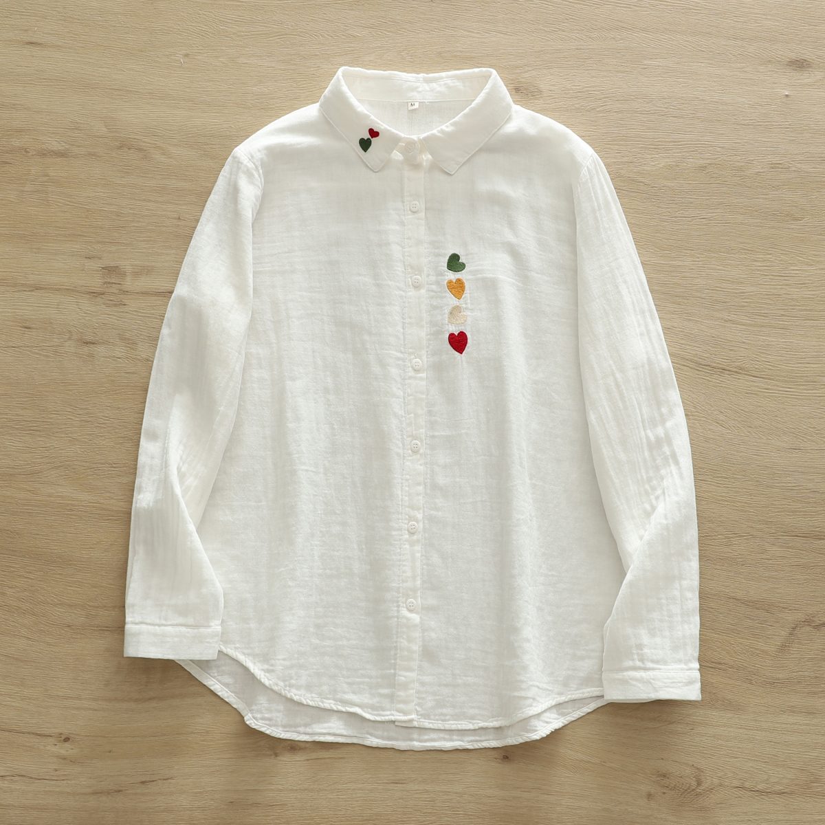 Fresh And Delicate Double-layer Cotton Shirt
