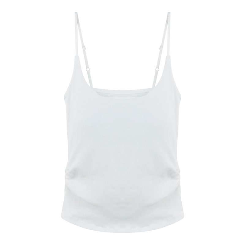 Vest with Padded Brapicy Girl Strap Top