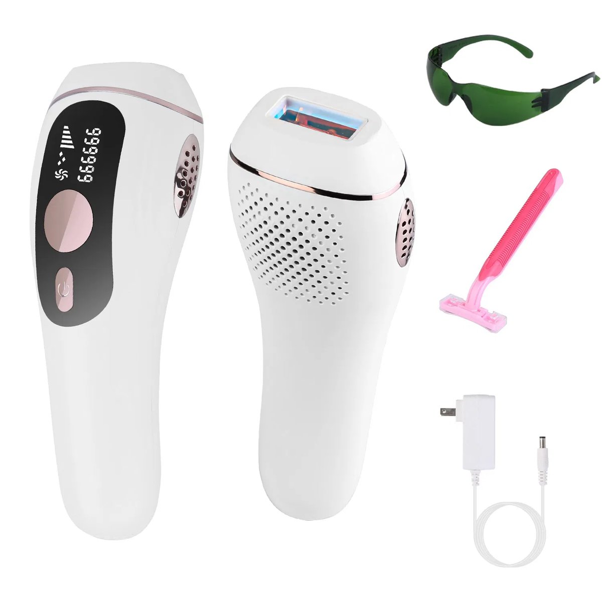 Laser Hair Removal For Woman Man Ice Cooling Permanent IPL Hair Remover with Painless 999999 Flashes Home Use Lasting Hair Reduction for Armpits Leg…