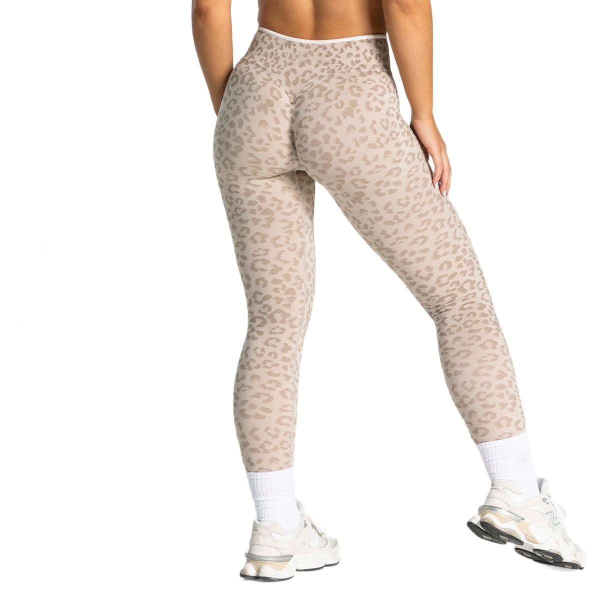 Cross-Border High-Waisted Butt-Lifting Leopard Print Yoga Pants For Women, Seamless Tummy Control Tight-Fitting Fitness Leggings, Suitable For Outdo…