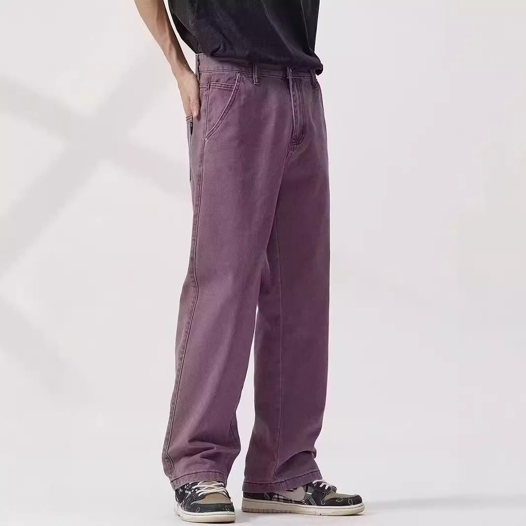 Casual Straight-leg Pants For Men And Women
