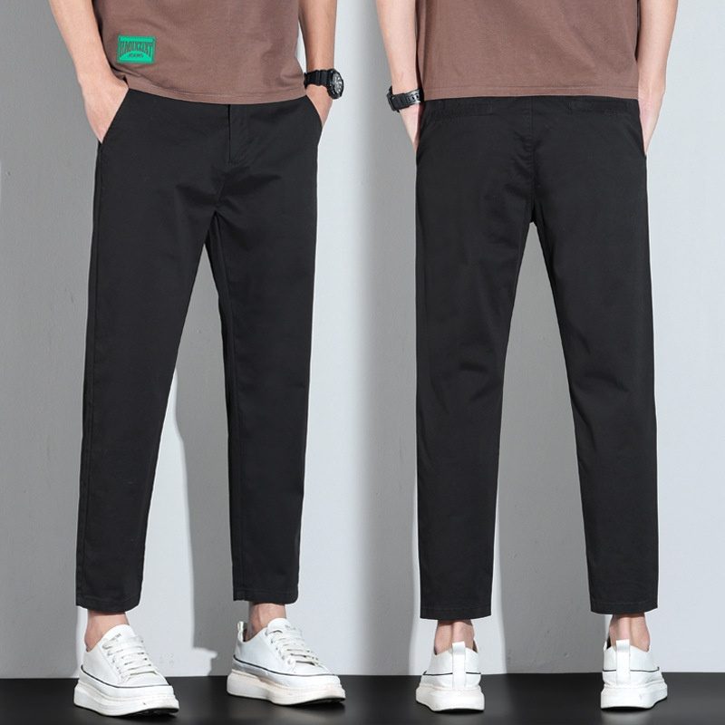 Youth Elastic Cropped Pants For Men
