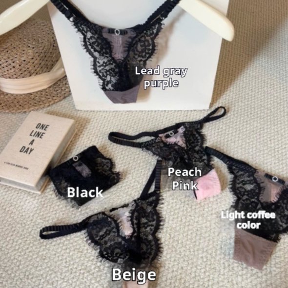 Eyelash Lace Sexy Womens Thong