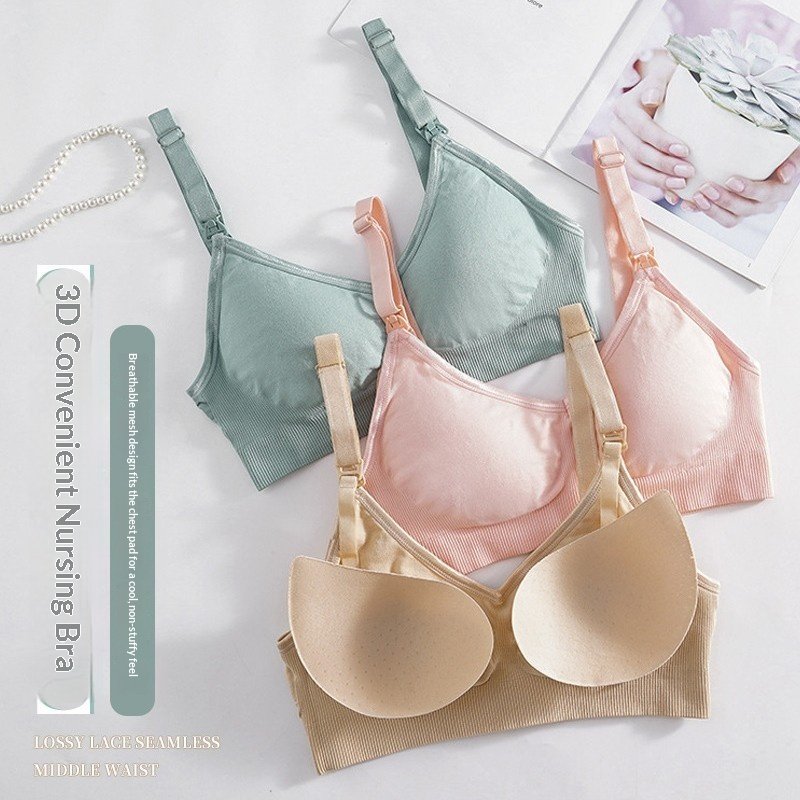 Comfortable 3D-woven Wireless Nursing Bra