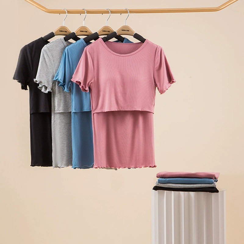 Casual Postpartum Clothing Bra-free Elastic Waist Pants
