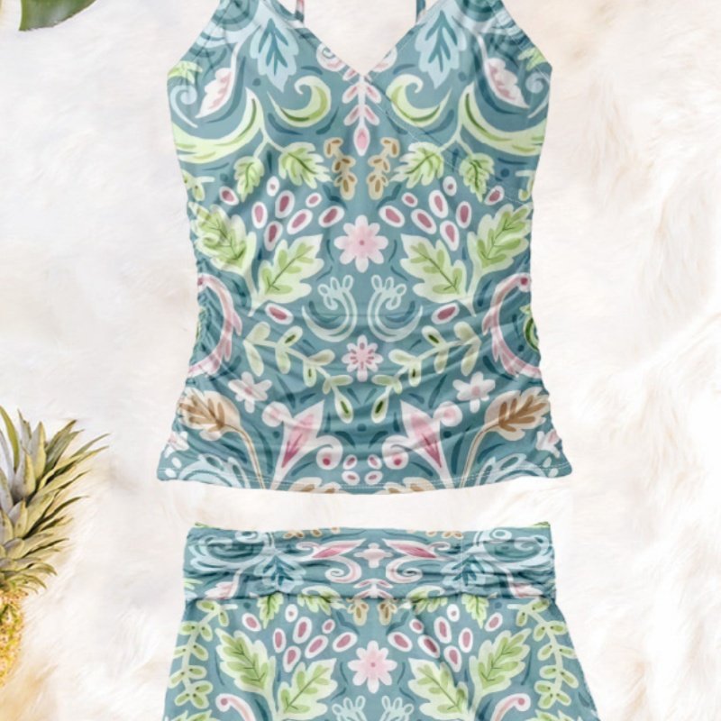 Women's Personalized Abstract-print Swimwear Set