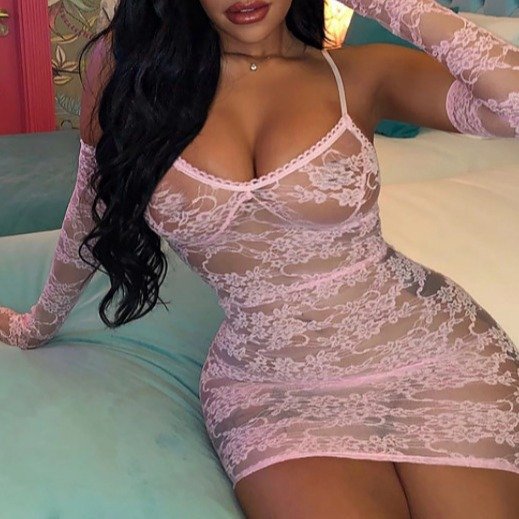 Lingerie Lace Hip-hugging Two-piece Dress