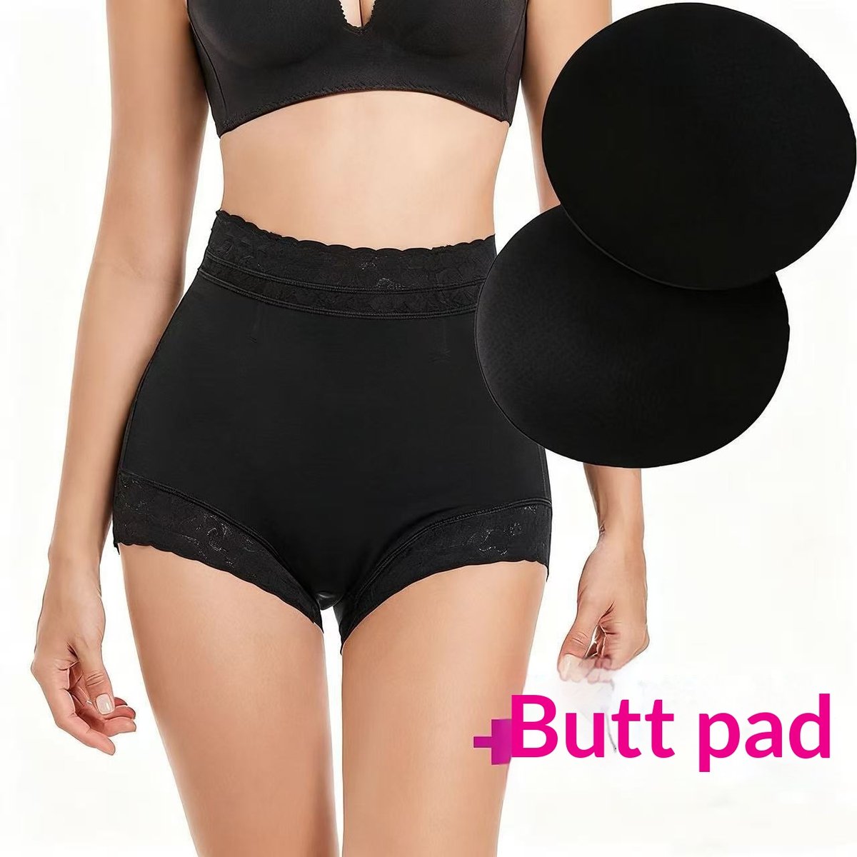 Plus-size Butt-lifting And Tummy-control Boxer Briefs