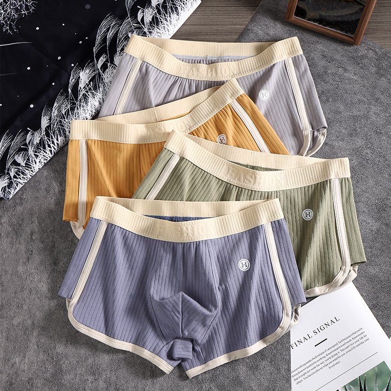 Men's Breathable Casual Cotton Boxer Briefs