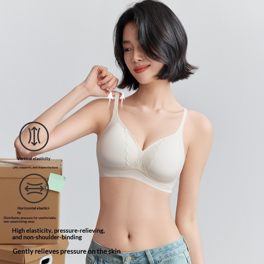 Women Thin Seamless Wire Free Push Up Bra
