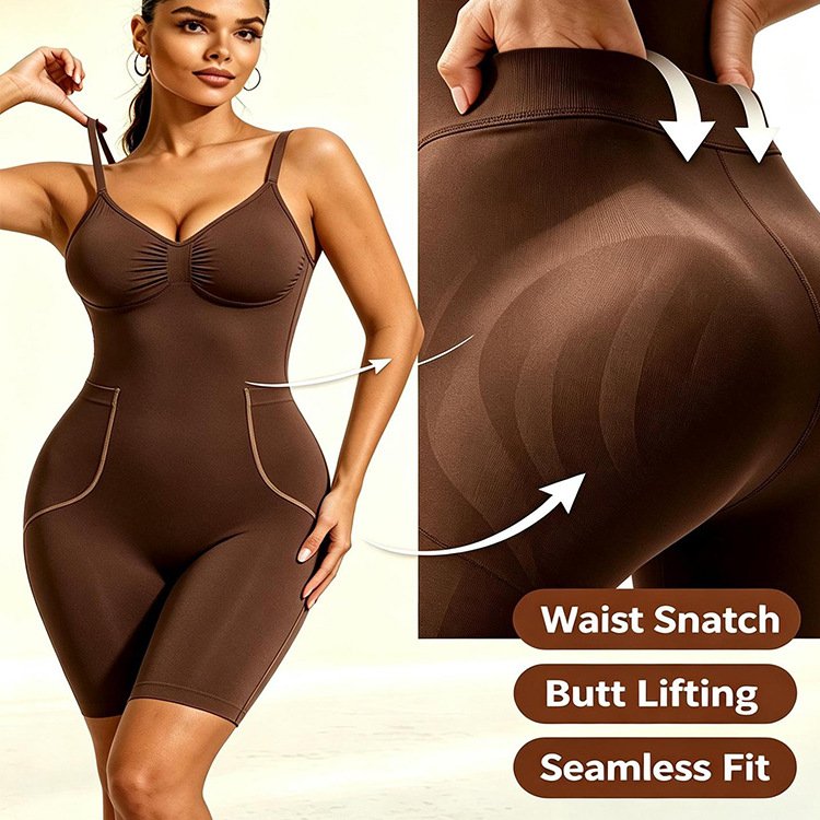 Womens Tight-fitting Strap Corset Shaping One-piece Shapewear