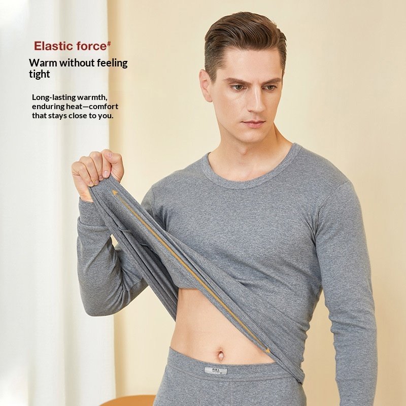 Men's Pure Cotton Antibacterial Thermal Underwear