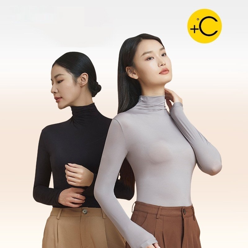 Hyaluronic Acid Turtleneck Thermal Underwear For Women