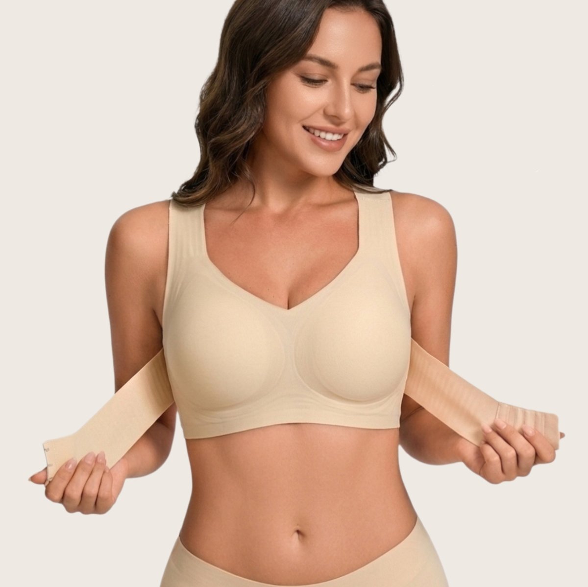Front-closure Jelly-style Posture-correcting Push-up Anti-sagging Lifting Sports Bra