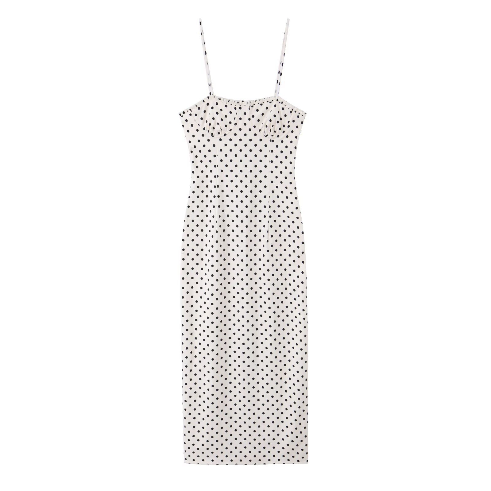 Tight corset style polka dot dress