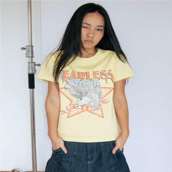 270G Rock Print Short Sleeved Shirt