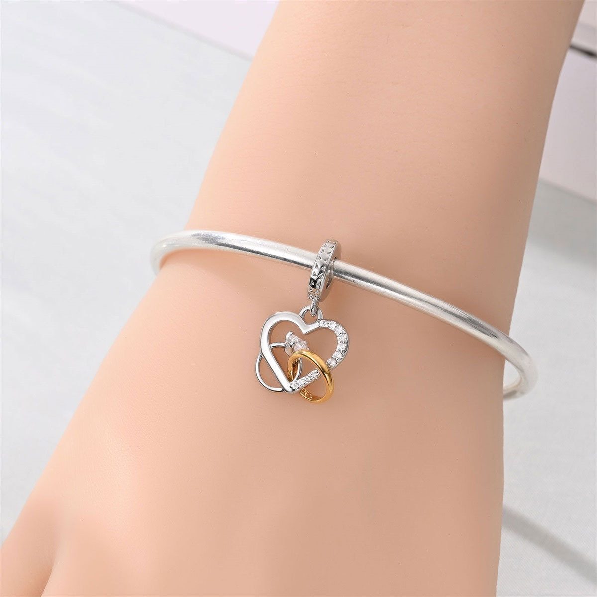 Romantic Hand-in-hand Couple Safety Chain DIY Beaded Bracelet