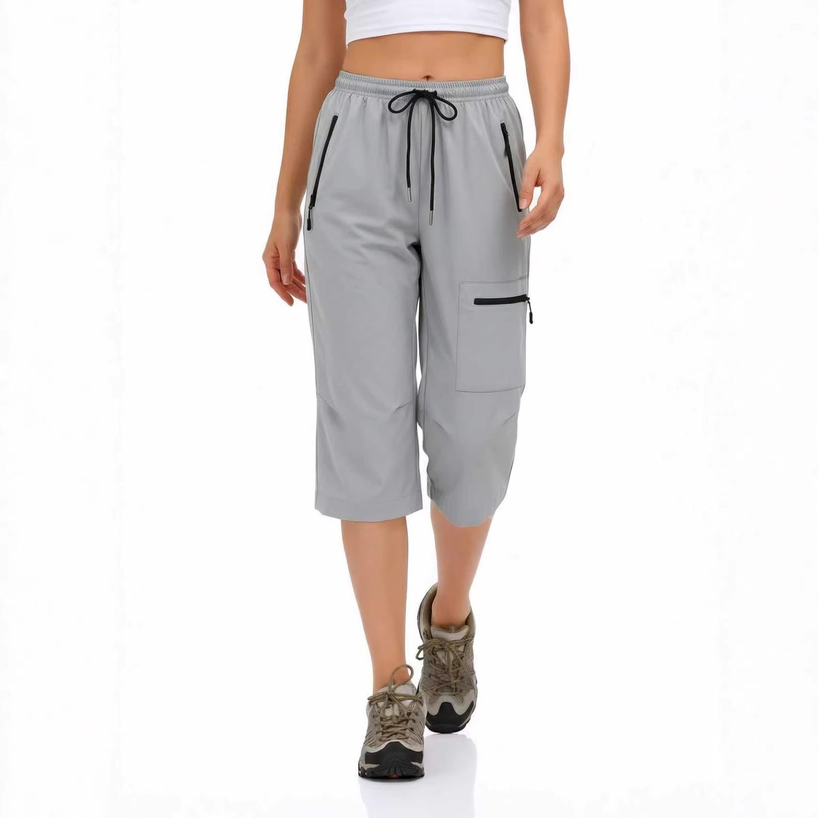 Womens Outdoor Casual Sports Cropped Pants