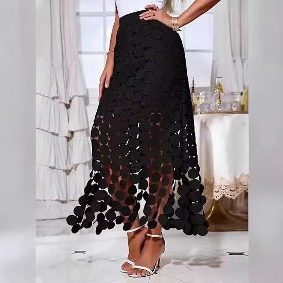 Womens Solid-color Elegant And Chic Asymmetrical Long Dress