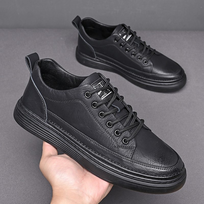 Autumn Mens Shoes, British-style Casual Leather Shoes For Men