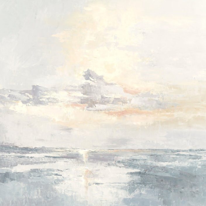 Ins Minimalist And Gentle-style Oil Painting Abstract Landscape