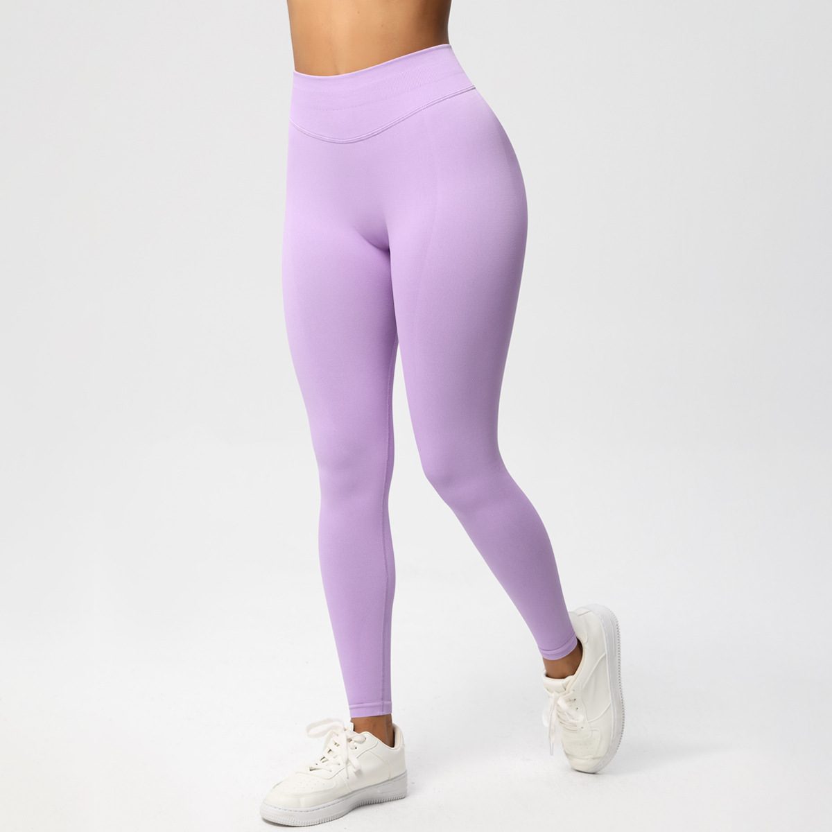 Solid-color Three-panel Waist-pleated Butt-lifting Low-rise Skinny Pants