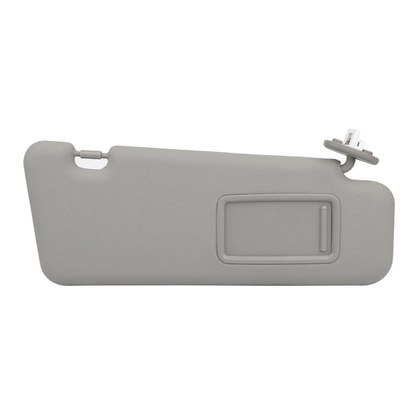 For 08-13 Highlander Passenger Gray Sun Visor W- Vanity Light Models