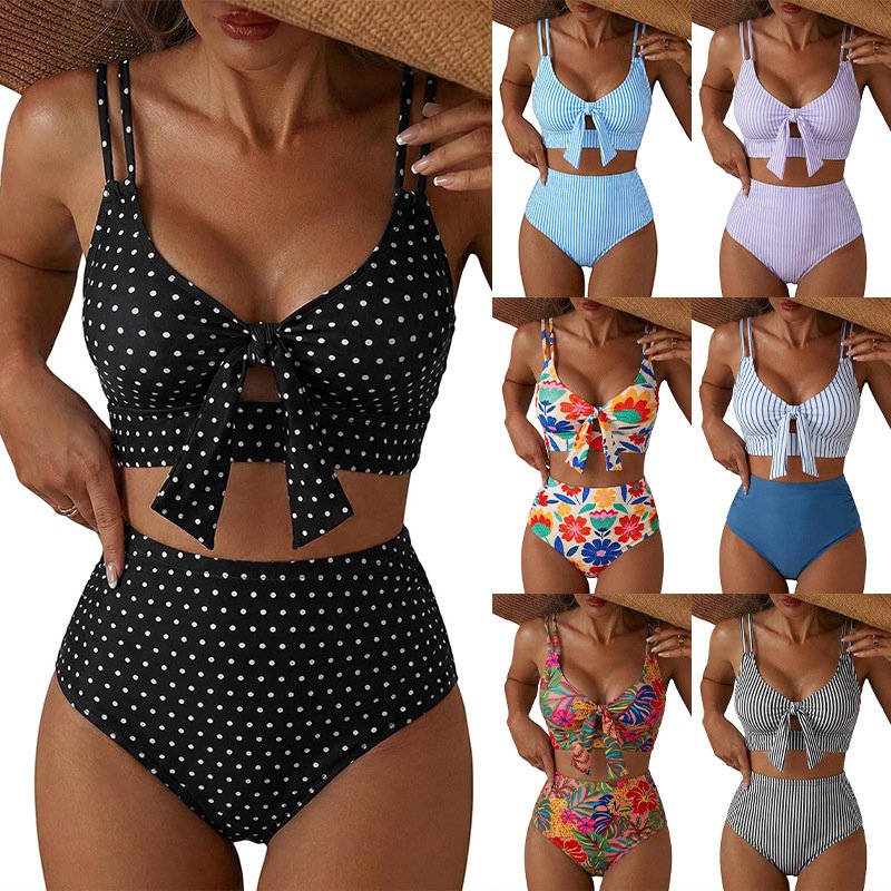 Sexy Printed Multi Color Swimsuit Set