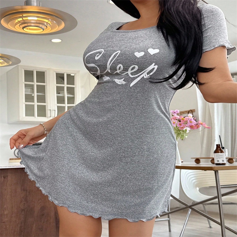 Printed Comfortable Home Casual Sexy Camisole Dress