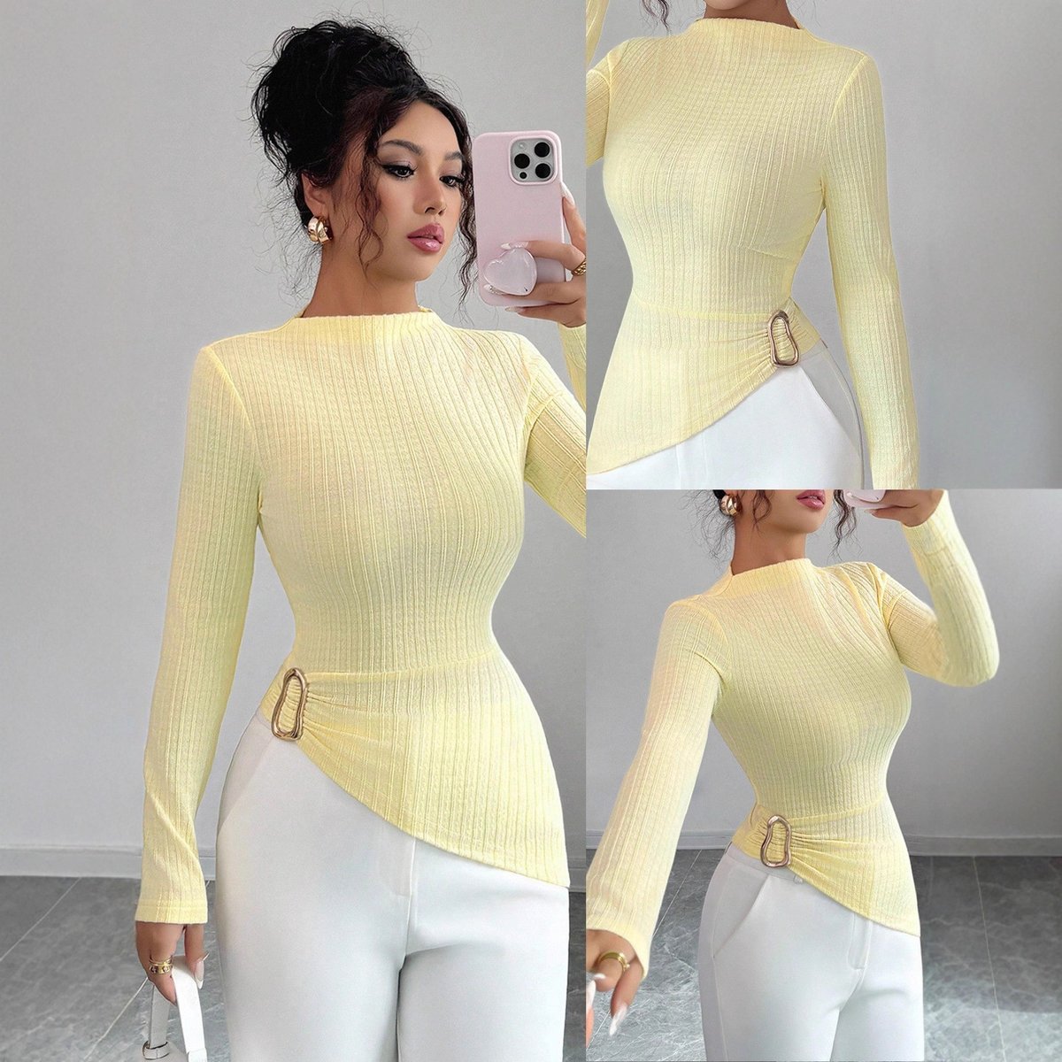 Fashionable Womens Fallwinter Long Sleeve Top