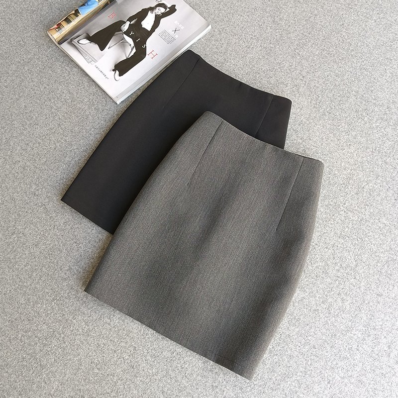 New Summer And Autumn Style Simple High-waisted A-line Solid Color Short Skirt