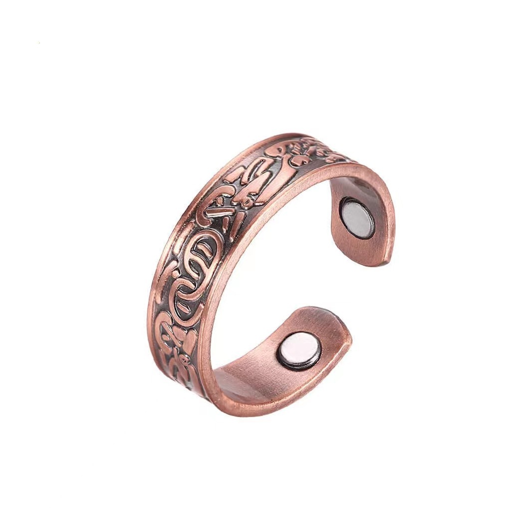 Retro-style Red Copper Magnet Bracelettravel Journal