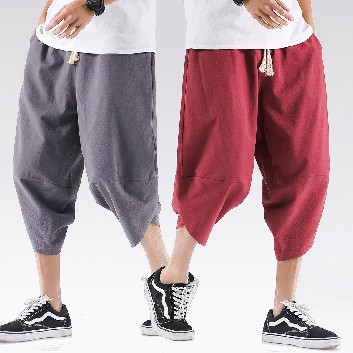 Mens Plus-Size Casual Loose-Fit Shorts