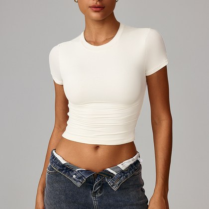 Summer New Arrival Plus-size Cropped Spicy-girl Top