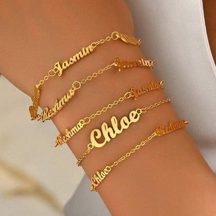 Stainless Steel Customized Multi Name Children's Bracelet