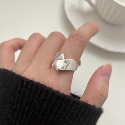 Retro-style Irregular Open Ring For Women