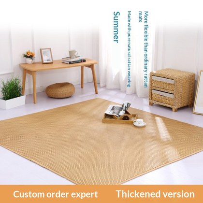 1 Cm Thickened Folding Rattan For Summer Japanese-style Tatami Cushion Cooling Floor Mat