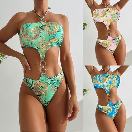 Hollow-out Backless Sexy One-piece Swimsuit
